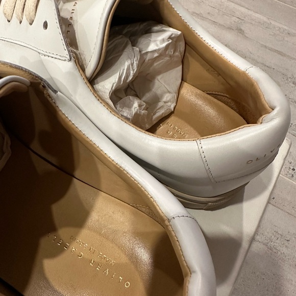 Oliver Cabell Lo White Leather Sneakers - Picture 6 of 9